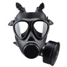Men Army Masque à gaz BDSM KOMPLET BREATH Noir